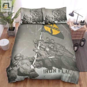 Wutang Clan Iron Flag Album Cover Bed Sheets Spread Comforter Duvet Cover Bedding Sets elitetrendwear 1 1