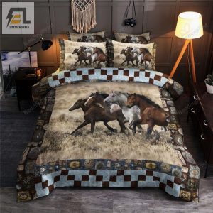 Wild Horses Bed Sheets Duvet Cover Bedding Sets elitetrendwear 1 1