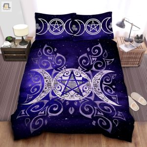 Wicca Moon Wizard Style Bed Sheets Duvet Cover Bedding Sets elitetrendwear 1 1