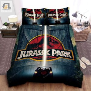 Welcome To Jurassic Park Bed Sheets Duvet Cover Bedding Sets elitetrendwear 1 1