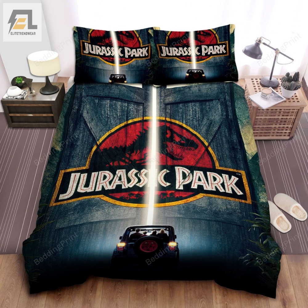 Welcome To Jurassic Park Bed Sheets Duvet Cover Bedding Sets 