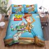 Walt Disney Toy Story Woody Buzz Lightyear In 3D Artwork Bed Sheets Duvet Cover Bedding Sets elitetrendwear 1
