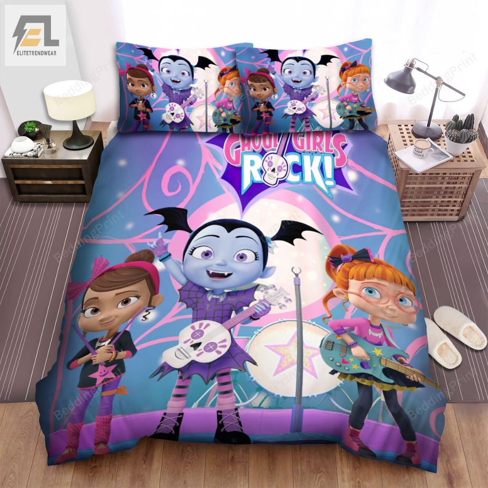 Vampirina Ghoul Girls Rock Bed Sheets Spread Duvet Cover Bedding Sets 