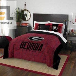 University Of Georgia Established 1785 Bulldogs Logo Bedding Set elitetrendwear 1 1