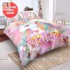 Unicorn Pink Pastel For Girls Custom Name Duvet Cover Bedding Set elitetrendwear 1
