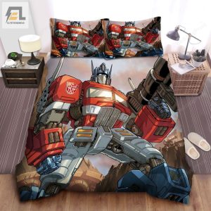 Transformer Optimus Prime Animation Bed Sheets Duvet Cover Bedding Sets elitetrendwear 1 1
