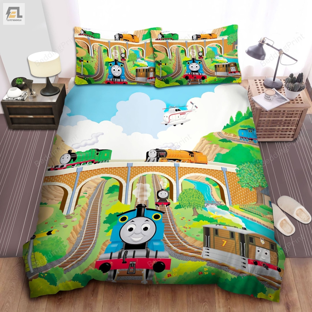 Thomas Train And Friends Characters Gallery Bed Sheets Duvet Cover Bedding Sets 