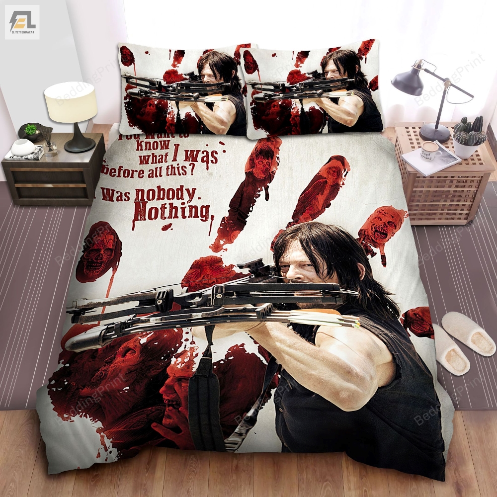 The Walking Dead Daryl Dixon Bed Sheets Duvet Cover Bedding Sets 