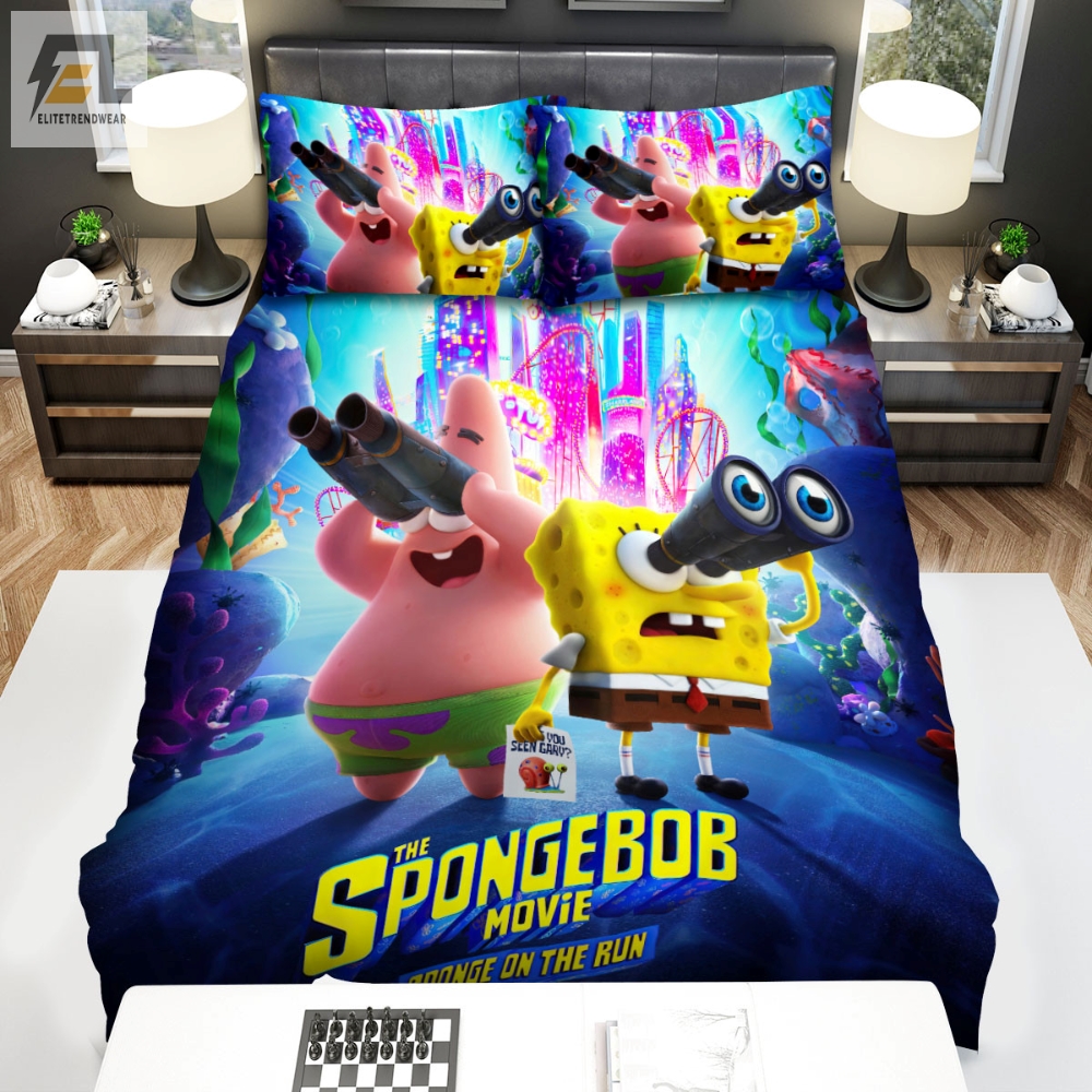 The Spongebob Movie Sponge On The Run 2020 A Huge Journey To Find A Tiny Friend Bed Sheets Duvet Cover Bedding Sets 