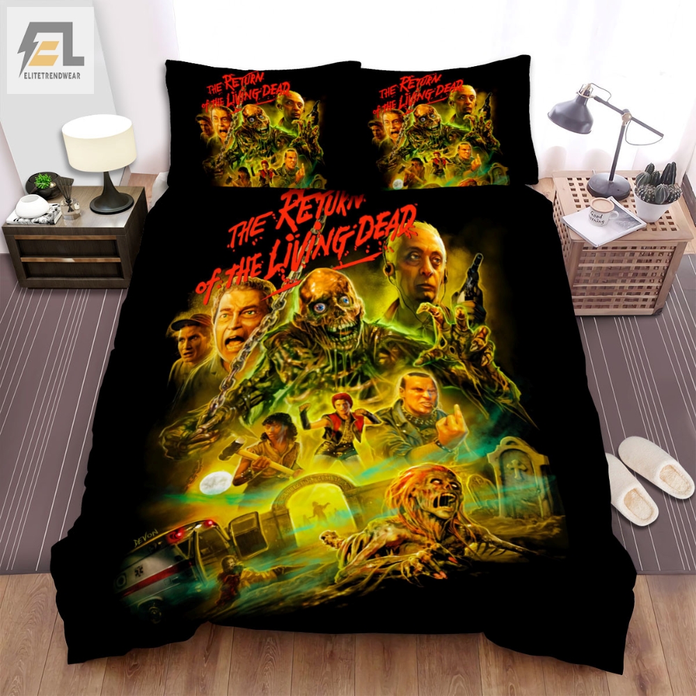 The Return Of The Living Dead Movie Poster Ix Photo Bed Sheets Spread Comforter Duvet Cover Bedding Sets 