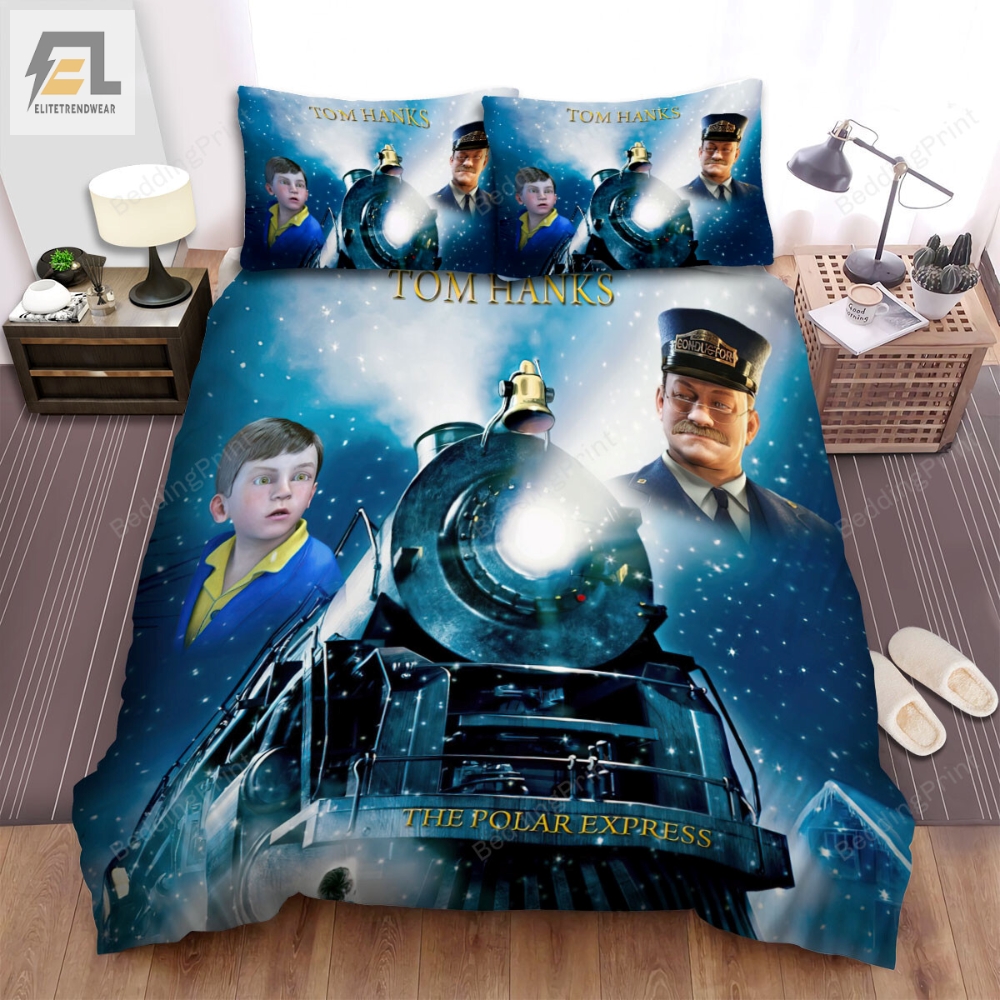 The Polar Express Movie Poster 3 Bed Sheets Duvet Cover Bedding Sets 
