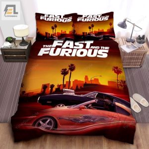 The Fast The Furious 2001 Movie Poster Bed Sheets Spread Comforter Duvet Cover Bedding Sets elitetrendwear 1 1