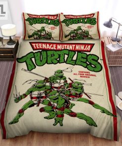 Teenage Mutant Ninja Turtles The Movie 1990 Movie Poster 2 Bed Sheets Duvet Cover Bedding Sets elitetrendwear 1 1