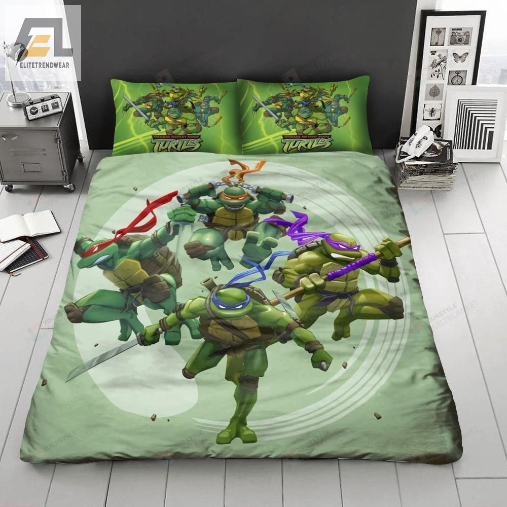 Teenage Mutant Ninja Turtles Bedding Set V1 Duvet Cover  Pillow Cases 