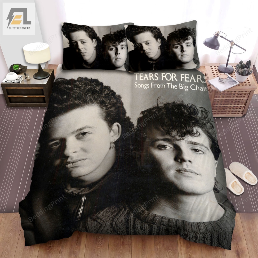 Tears For Fears Band Songs From The Big Chair Album Cover Bed Sheets Spread Duvet Cover Bedding Sets 
