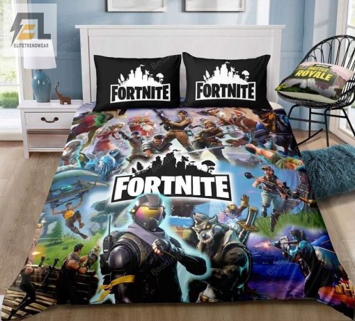 Team 2 Fortnite Gamer Bedding Set Duvet Cover Pillow Cases elitetrendwear 1