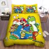 Super Mario World Game Poster Bed Sheets Duvet Cover Bedding Sets elitetrendwear 1