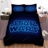 Star Wars Blue Neon Logo Bed Sheets Duvet Cover Bedding Sets elitetrendwear 1