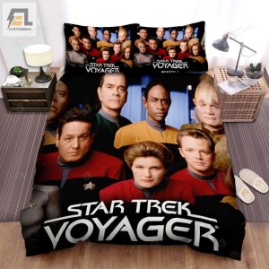 Star Trek Voyager Characters In Season 4 Bed Sheets Spread Comforter Duvet Cover Bedding Sets elitetrendwear 1 1