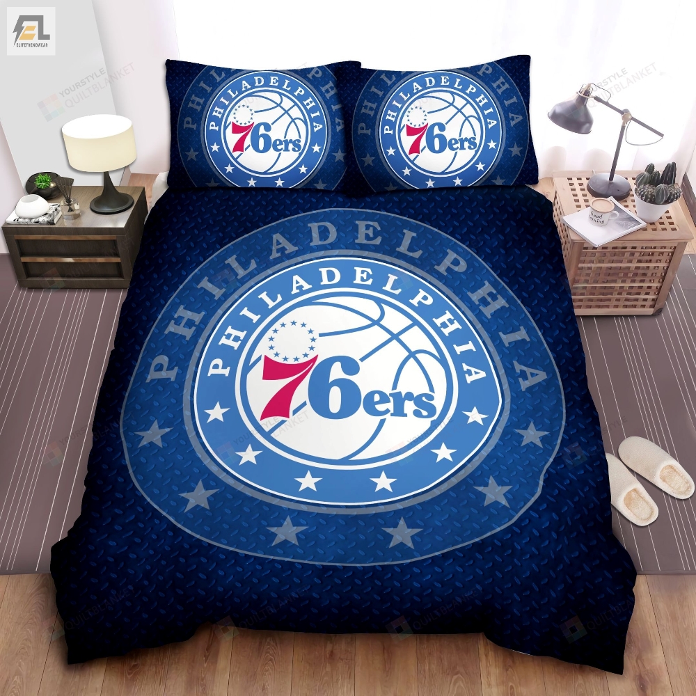 Sports Pennsylvania Nba Team Philadelphia 76Ers Bed Sheet Spread Comforter Duvet Cover Bedding Sets 