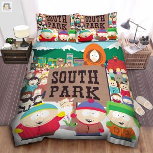 South Park Characters All In One Bed Sheets Spread Duvet Cover Bedding Sets elitetrendwear 1 1