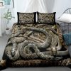 Snakes Pattern Bed Sheet Duvet Cover Bedding Sets elitetrendwear 1