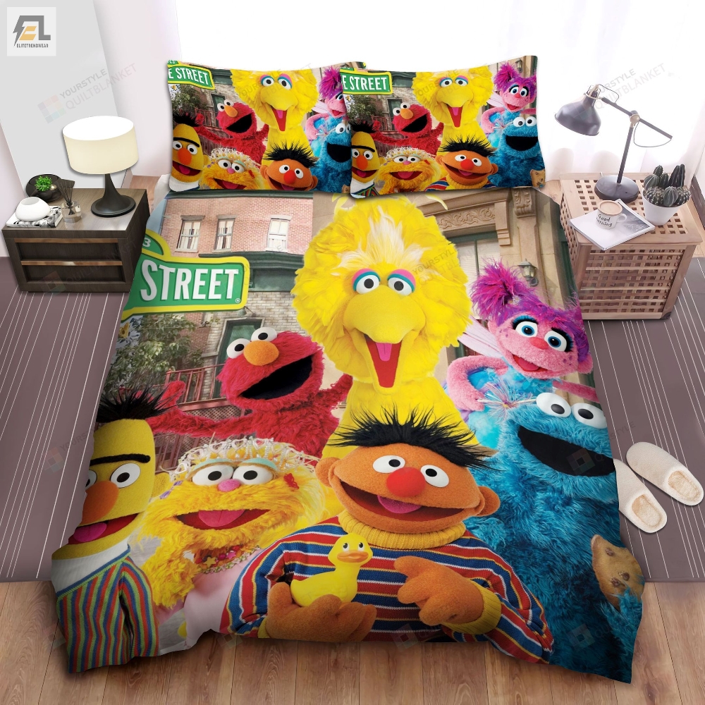 Sesame Street Small Rubber Duck Bed Sheets Duvet Cover Bedding Sets 