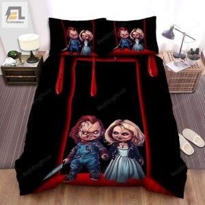 Seed Of Chucky Blood Bed Sheets Duvet Cover Bedding Sets elitetrendwear 1 1