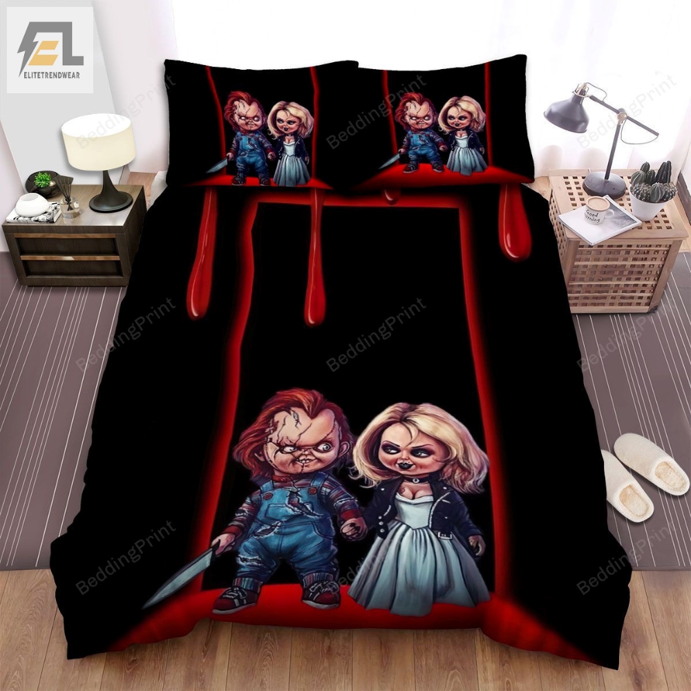 Seed Of Chucky Blood Bed Sheets Duvet Cover Bedding Sets 