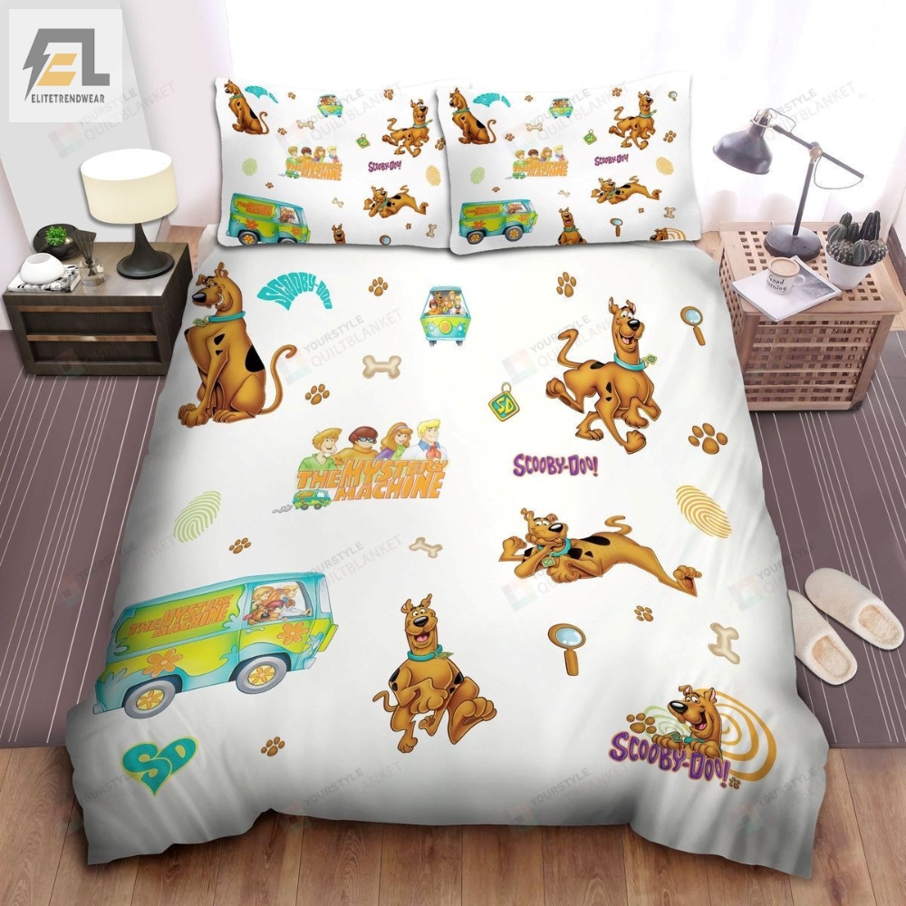 Scooby Doo Movies The Mystery Machine Bed Sheets Spread Comforter Duvet Cover Bedding Setstomb 