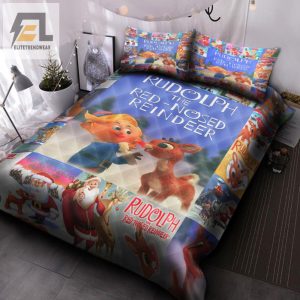 Rudolph The Red Nosed Reindeer V1 Quilt Bed Set elitetrendwear 1 1