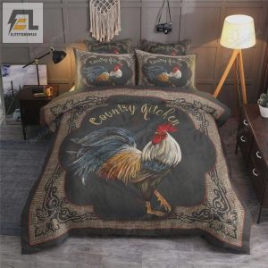 Rooster Country Chicken Printed Bed Sheets Duvet Cover Bedding Sets elitetrendwear 1 1