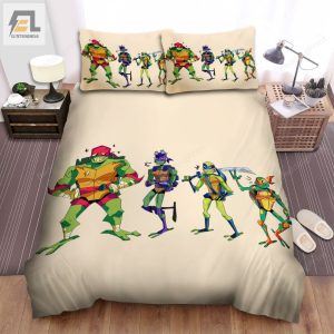 Rise Of The Teenage Mutant Ninja Turtles The Force Photo Bed Sheets Spread Duvet Cover Bedding Sets elitetrendwear 1 1
