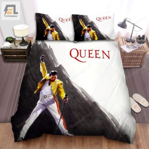 Queen Freddie Mercury Iconic Pose On Stage Bed Sheets Duvet Cover Bedding Sets elitetrendwear 1 1
