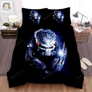 Predator Silver Monster Bed Sheets Duvet Cover Bedding Sets elitetrendwear 1 1