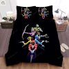 Power Rangers And Their Iconic Weapons Artwork Bed Sheets Duvet Cover Bedding Sets elitetrendwear 1