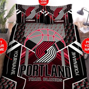 Portland Trail Blazers Bedding Set Custom Name Portland Trail Blazers Duvet Covers Trail Blazers Nba Bedding Set Nba Fans Gift Hc Cb77 elitetrendwear 1 1