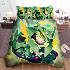 Pokemons Powerful Rayquaza Bed Sheets Duvet Cover Bedding Sets elitetrendwear 1 1
