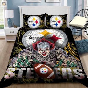 Pittsburgh Steelers Pennywise Bedding Set Duvet Cover Pillow Cases elitetrendwear 1 1