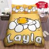 Personalized Gudetama Sleeping On Eggs Bed Sheets Duvet Cover Bedding Sets elitetrendwear 1