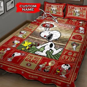 Personalized Custom Name San Francisco 49Ers Quilt Bedding Set elitetrendwear 1 1