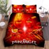 Ninjago Kai Ninja Of Fire Elemental Master Digital Art Bed Sheets Duvet Cover Bedding Sets elitetrendwear 1