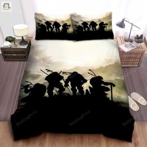 Ninja Turtles Cool Silhouettes Bed Sheets Duvet Cover Bedding Sets elitetrendwear 1 1