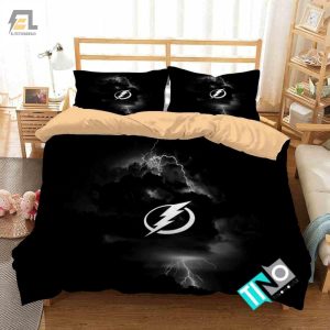 Nhl Tampa Bay Lightning 1 Logo 3D Personalized Customizedbedding Sets Duvet Cover Bedroom Set Bedset Bedlinen V elitetrendwear 1 1