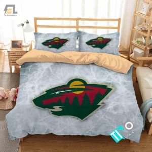 Nhl Minnesota Wild 1 Logo 3D Personalized Customized Beddingsets Duvet Cover Bedroom Set Bedset Bedlinen V elitetrendwear 1 1