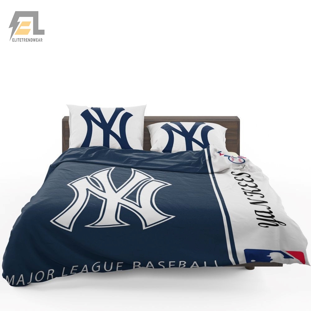 New York Yankees Mlb Baseball American League Bedding Set 