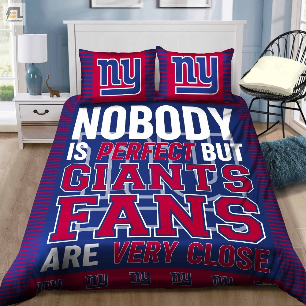 New York Giants Bedding Set Duvet Cover Pillow Cases 