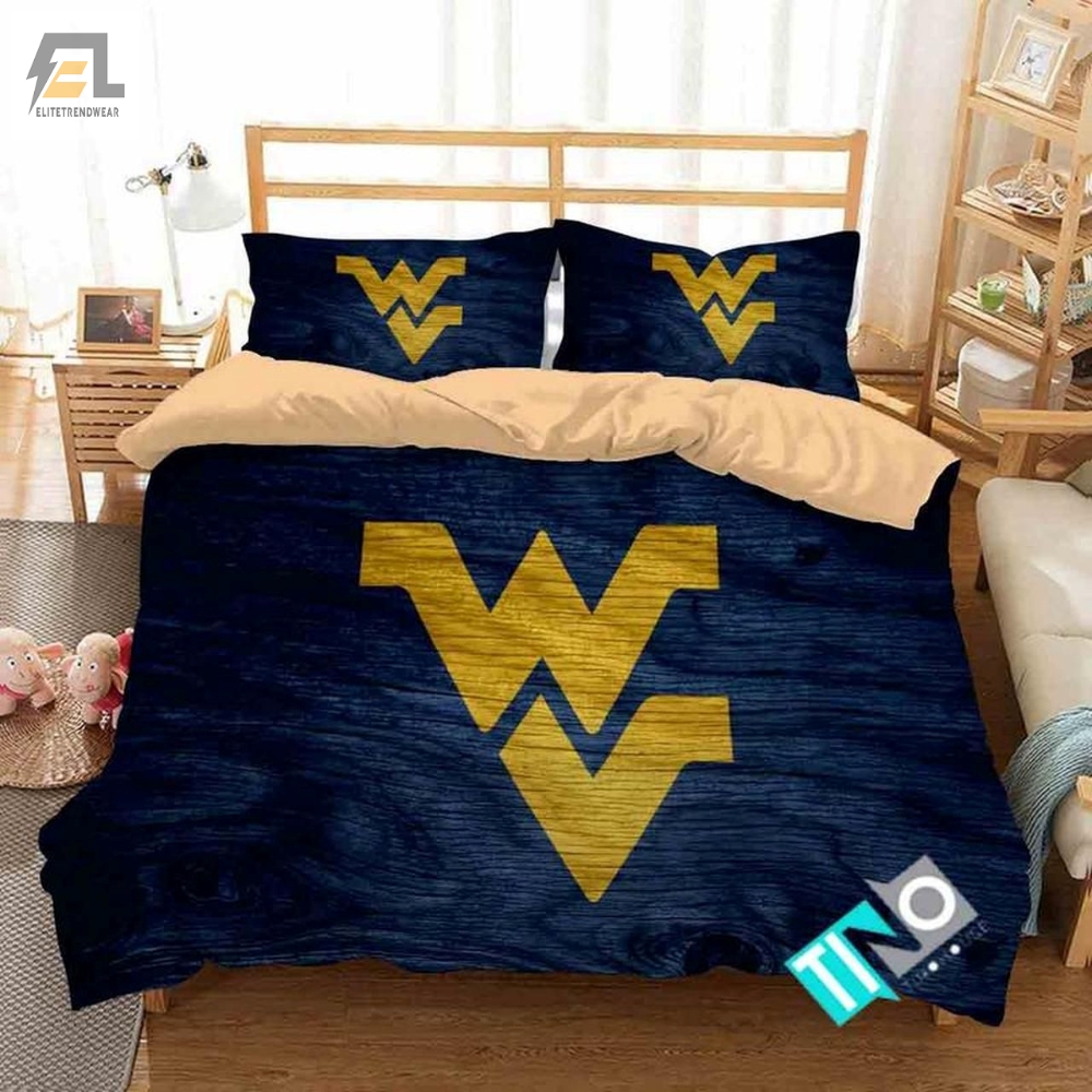 Ncaa West Virginia Mountaineers 1 Logo N 3D Personalizedcustomized Bedding Sets Duvet Cover Bedroom Set Bedset Bedlinen 