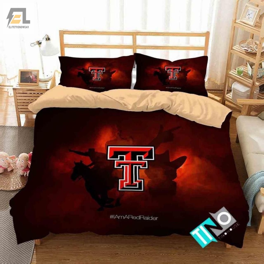 Ncaa Texas Tech Red Raiders 4 Logo N 3D Personalizedcustomized Bedding Sets Duvet Cover Bedroom Set Bedset Bedlinen 