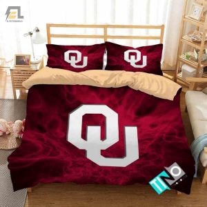 Ncaa Oklahoma Sooners 2 Logo V 3D Duvet Cover Bedding Sets elitetrendwear 1 1